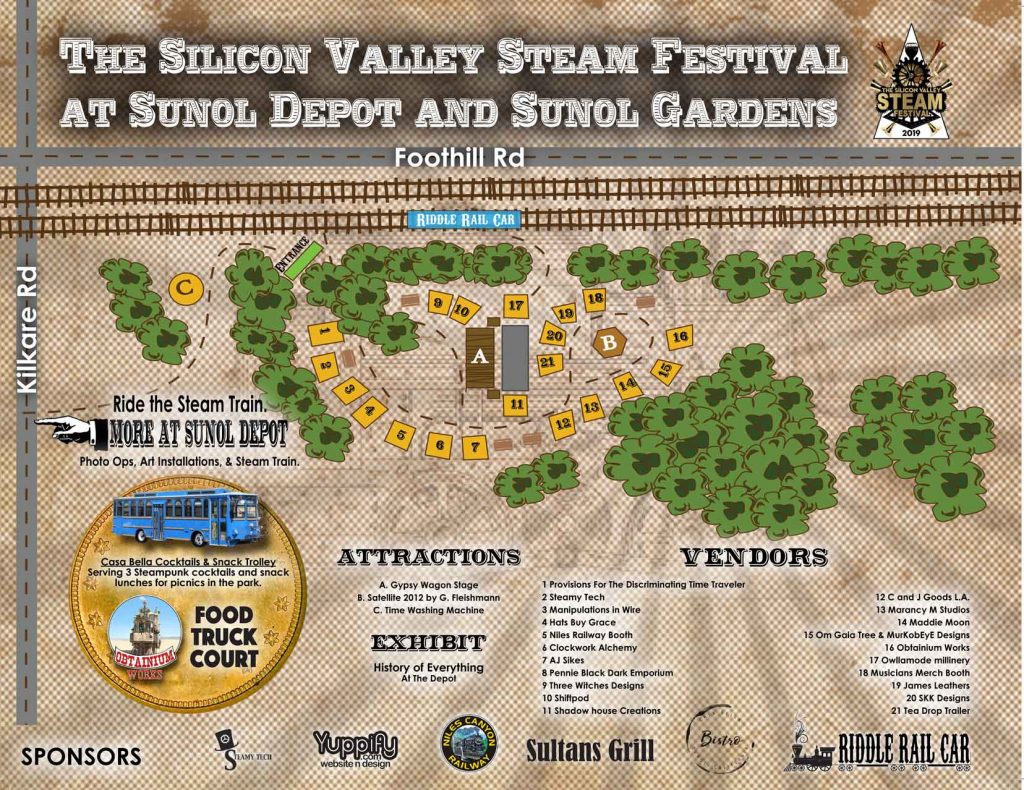 2019 Silicon Valley Steam Festival Map